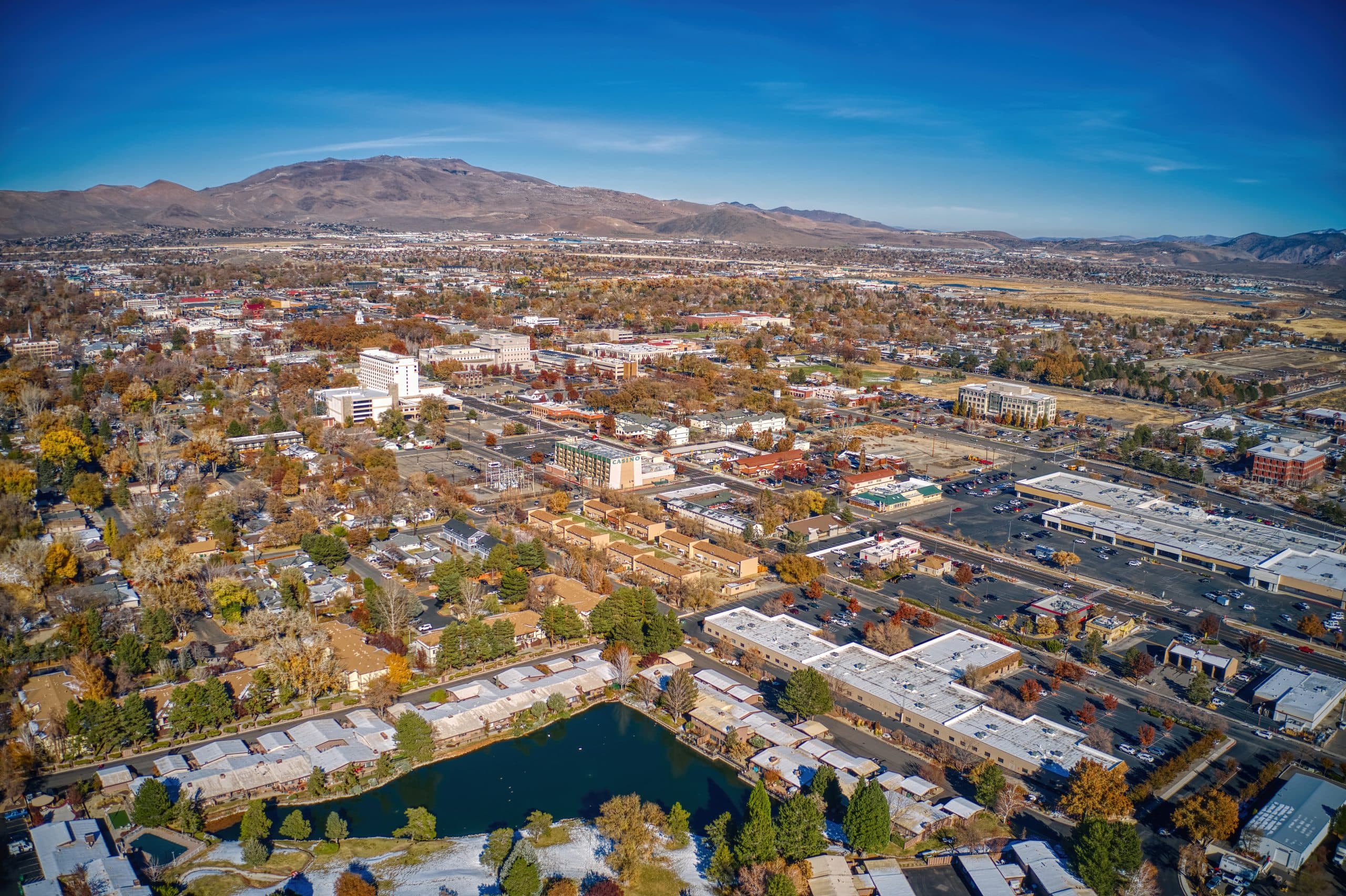 Carson City, Nevada government and business district served by Benchmark Commercial Cleaning